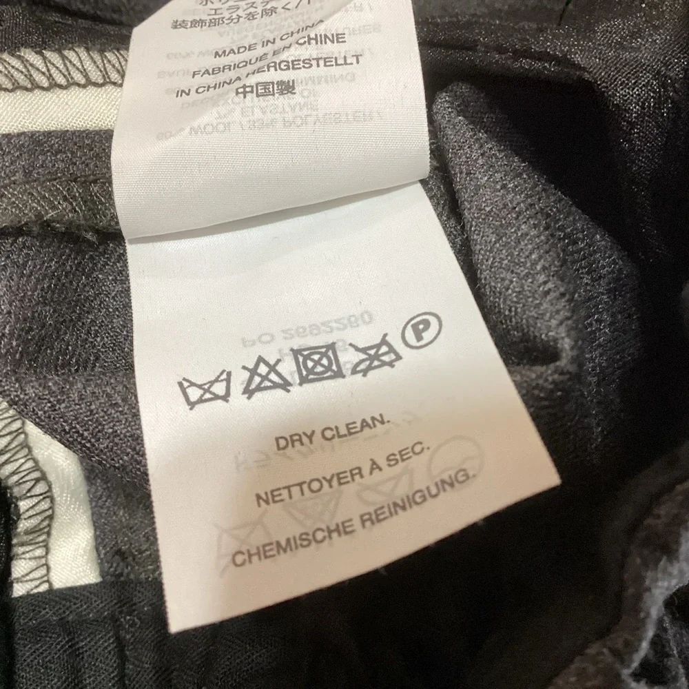 J. Crew Wool Blend Party PJ Pants Trousers Gray White Piping Size 6 Cozy Chic